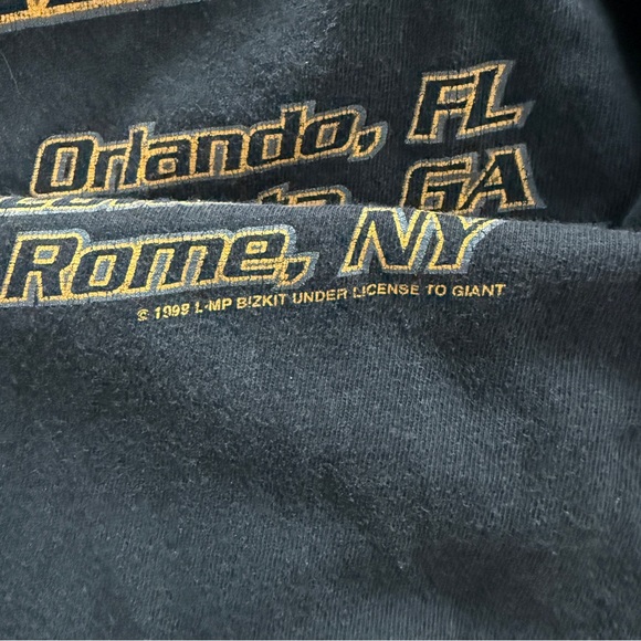 Vintage 1999 Limp Bizkit “LimpTropolis” tour Giant tag t-shirt / Size Large 22” - Picture 7 of 7